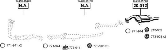 Asmet TO202250 - Система випуску ОГ autocars.com.ua