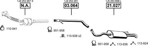 Asmet VA030680 - Система випуску ОГ autocars.com.ua