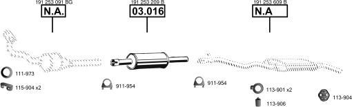 Asmet VA031640 - Система випуску ОГ autocars.com.ua
