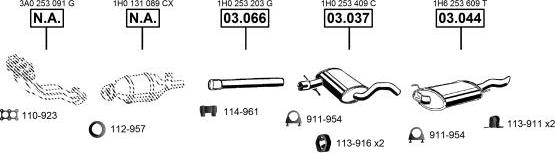 Asmet VA032060 - Система випуску ОГ autocars.com.ua