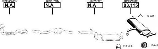 Asmet VA032755 - Система випуску ОГ autocars.com.ua