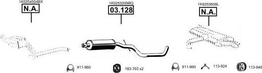 Asmet VA032780 - Система випуску ОГ autocars.com.ua