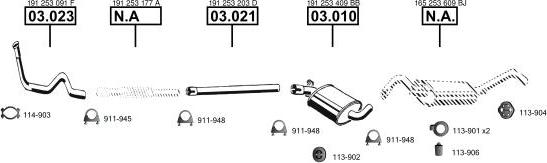 Asmet VA033015 - Система випуску ОГ autocars.com.ua
