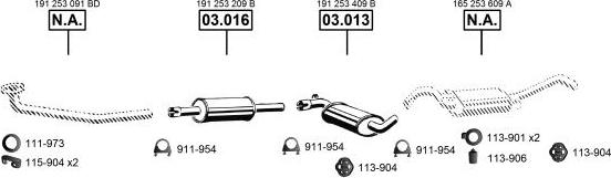Asmet VA033200 - Система випуску ОГ autocars.com.ua