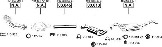 Asmet va033205 - Система випуску ОГ autocars.com.ua
