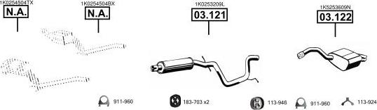 Asmet VA033275 - Система випуску ОГ autocars.com.ua