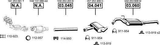 Asmet VA033885 - Система випуску ОГ autocars.com.ua