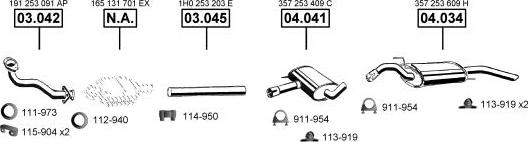 Asmet VA033970 - Система випуску ОГ autocars.com.ua