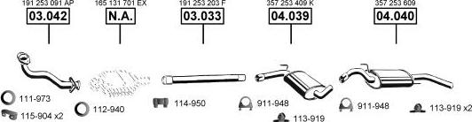 Asmet VA033985 - Система випуску ОГ autocars.com.ua