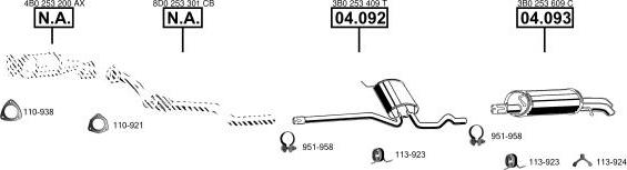 Asmet VA034030 - Система випуску ОГ autocars.com.ua