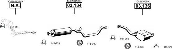 Asmet VA034231 - Система випуску ОГ autocars.com.ua