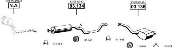 Asmet VA034271 - Система випуску ОГ autocars.com.ua