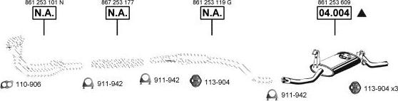 Asmet VA034700 - Система випуску ОГ autocars.com.ua