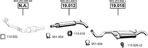 Asmet VA035400 - Система випуску ОГ autocars.com.ua