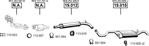 Asmet VA035595 - Система випуску ОГ autocars.com.ua