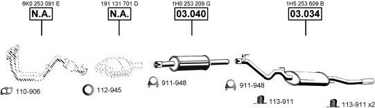 Asmet VA036505 - Система випуску ОГ autocars.com.ua