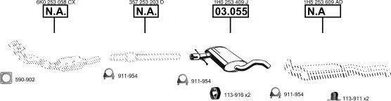 Asmet VA036725 - Система випуску ОГ autocars.com.ua