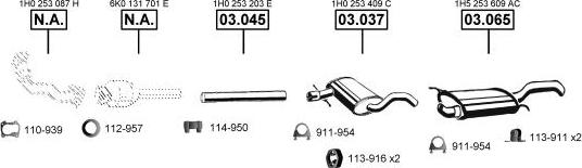 Asmet VA036735 - Система випуску ОГ autocars.com.ua