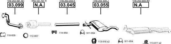 Asmet VA036750 - Система випуску ОГ autocars.com.ua