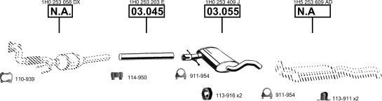 Asmet VA036755 - Система випуску ОГ autocars.com.ua