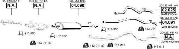 Asmet VA038050 - Система випуску ОГ autocars.com.ua