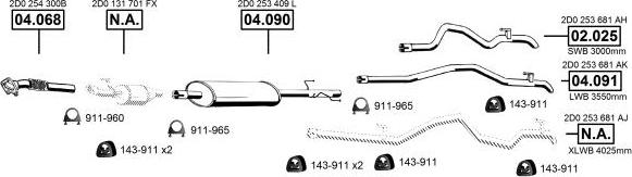 Asmet VA038062 - Система випуску ОГ autocars.com.ua