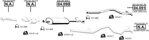 Asmet VA038066 - Система випуску ОГ autocars.com.ua