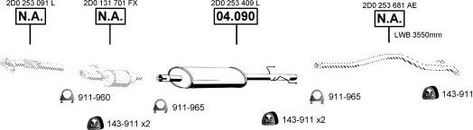 Asmet VA038110 - Система випуску ОГ autocars.com.ua