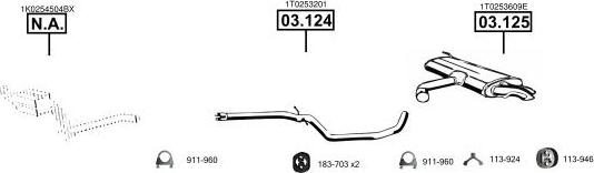 Asmet VA038170 - Система випуску ОГ autocars.com.ua