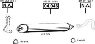 Asmet VA038335 - Система випуску ОГ autocars.com.ua
