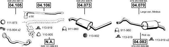 Asmet VA038510 - Система випуску ОГ autocars.com.ua