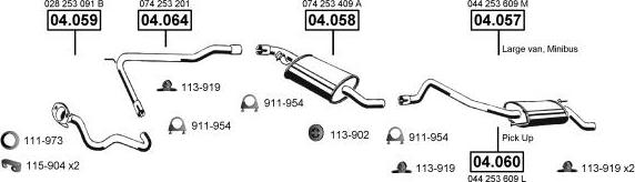 Asmet VA038520 - Система випуску ОГ autocars.com.ua