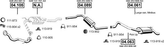 Asmet VA038695 - Система випуску ОГ autocars.com.ua