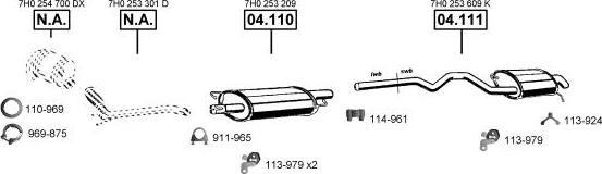 Asmet VA038910 - Система випуску ОГ autocars.com.ua