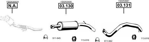 Asmet VA040005 - Система випуску ОГ autocars.com.ua