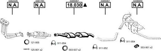 Asmet VO184250 - Система випуску ОГ autocars.com.ua