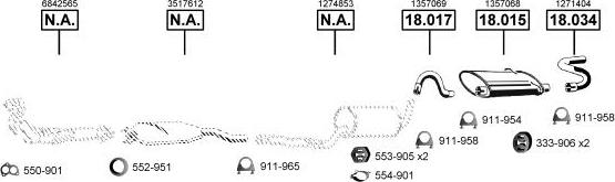 Asmet VO185110 - Система випуску ОГ autocars.com.ua