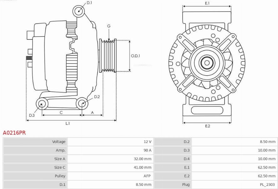 AS-PL A0216PR - Генератор autodnr.net