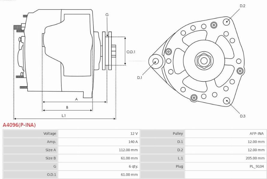 AS-PL A4096(P-INA) - Генератор autodnr.net