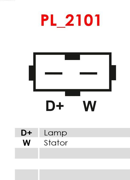 AS-PL A5002 - Генератор 12V 95A autocars.com.ua