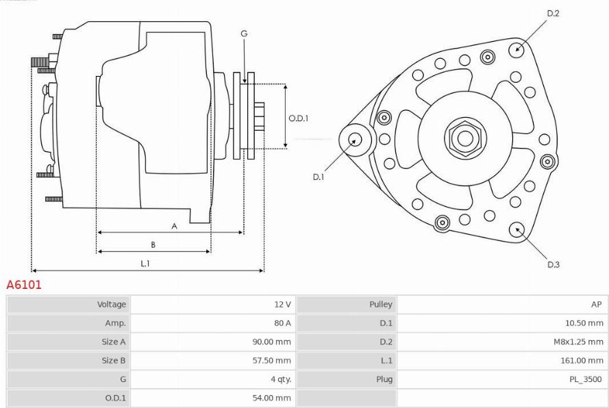 AS-PL A6101 - Генератор autodnr.net