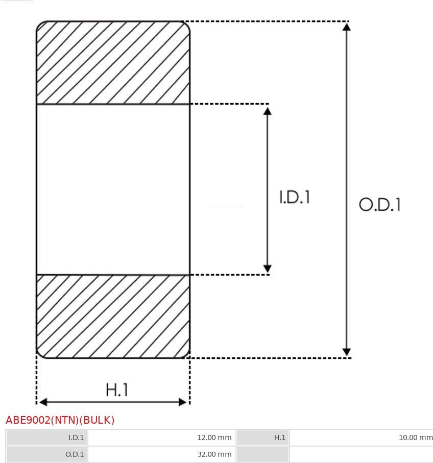 AS-PL ABE9002(NTN)(BULK) - Подшипник avtokuzovplus.com.ua