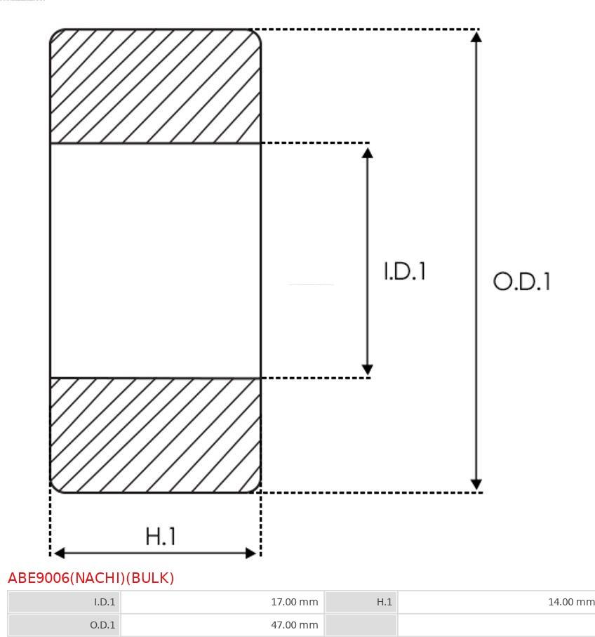 AS-PL ABE9006(NACHI)(BULK) - Подшипник autodnr.net