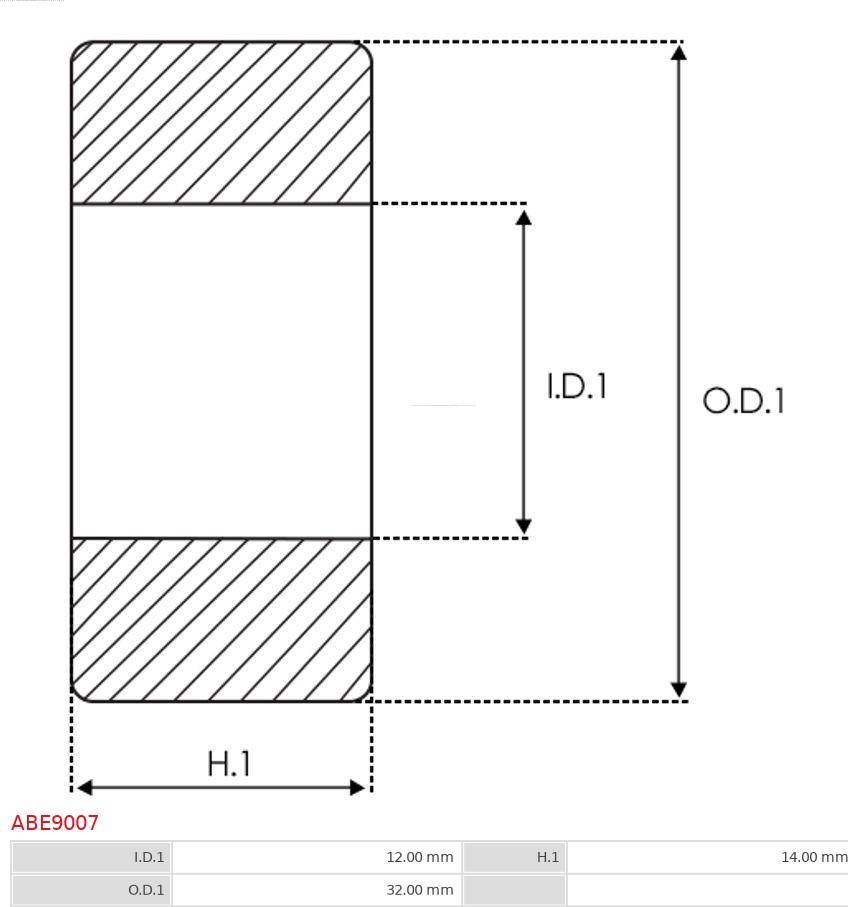 AS-PL ABE9007 - Подшипник avtokuzovplus.com.ua