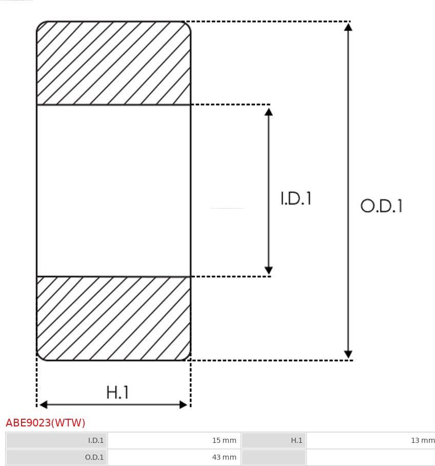 AS-PL ABE9023(WTW) - Подшипник avtokuzovplus.com.ua