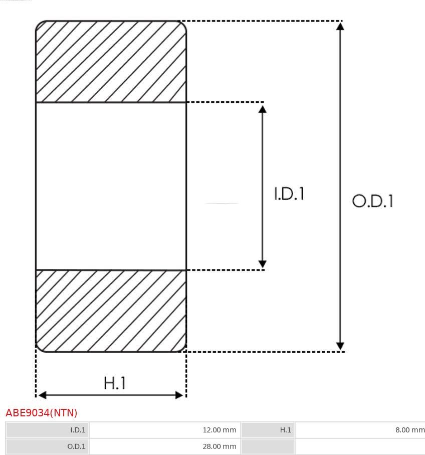 AS-PL ABE9034(NTN) - Подшипник avtokuzovplus.com.ua