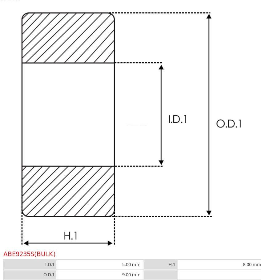 AS-PL ABE9235S(BULK) - Подшипник avtokuzovplus.com.ua