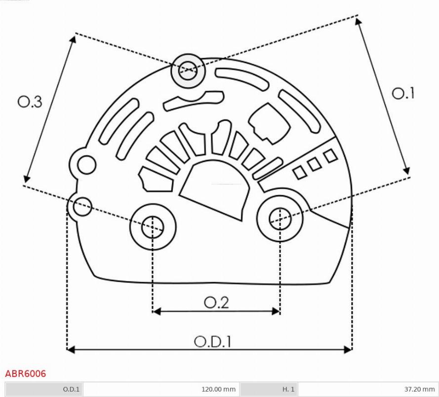 AS-PL ABR6006 - Защитная крышка, генератор avtokuzovplus.com.ua