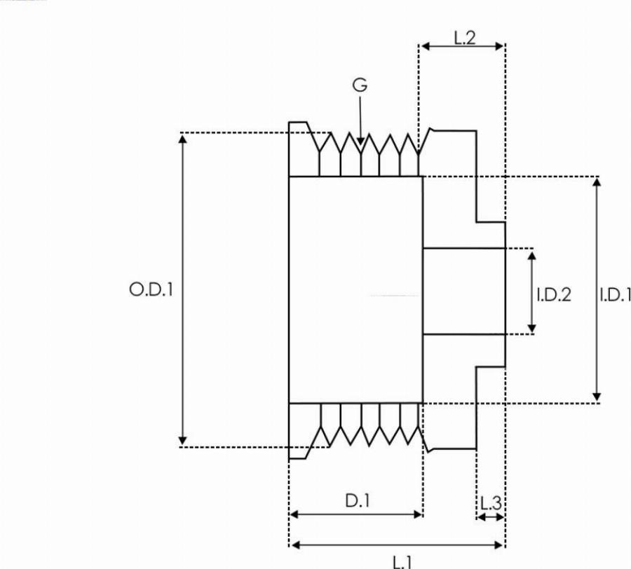 AS-PL AP0002SR - Шкив генератора, муфта autodnr.net