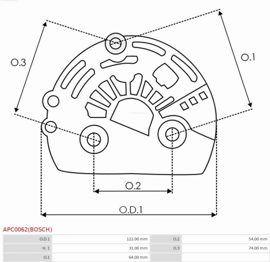 AS-PL APC0062(BOSCH) - Захисна кришка, генератор autocars.com.ua